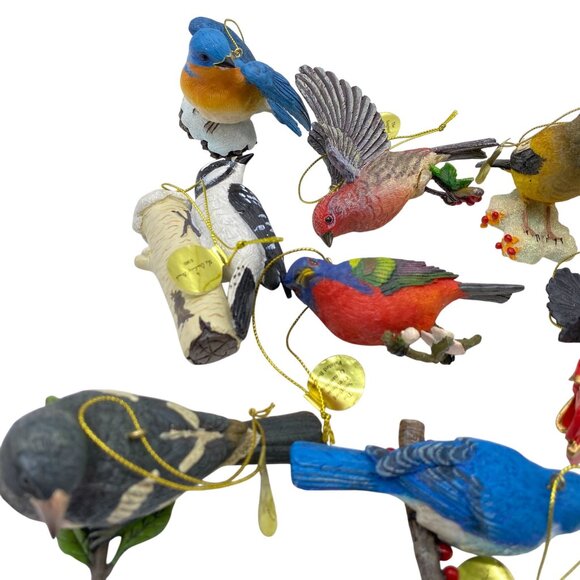 Danbury Mint Songbirds Christmas Ornaments set 11 Christmas tree ornaments - Picture 2 of 13